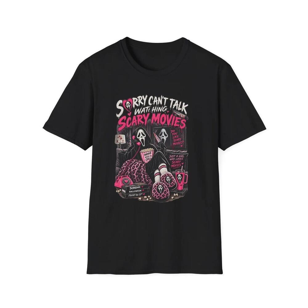 Spooky Movie Shirt 100 Ring-Spun Cotton Horror Graphic